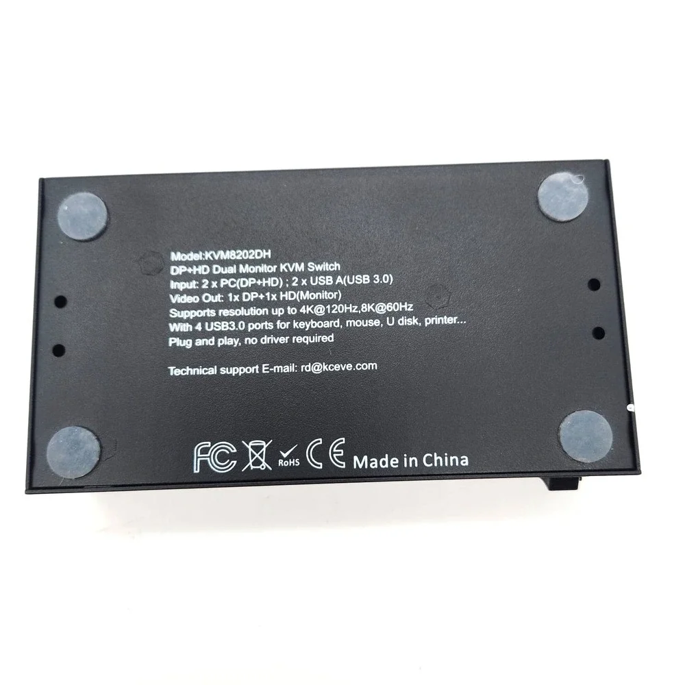 ANGEET KVM Switch 2 Monitors 2 Computers HDMI DisplayPort 4K‎ 144Hz USB 3.0